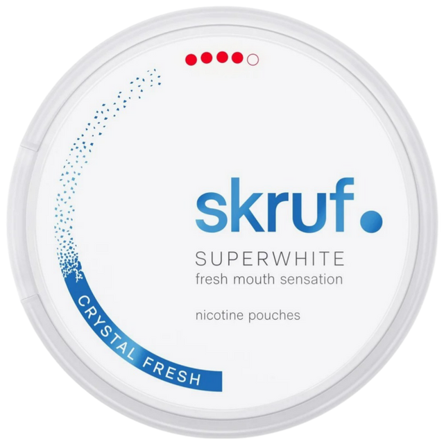 Skruf Superwhite Crystal Fresh-Nicotine Pouches-Gigasnus.com