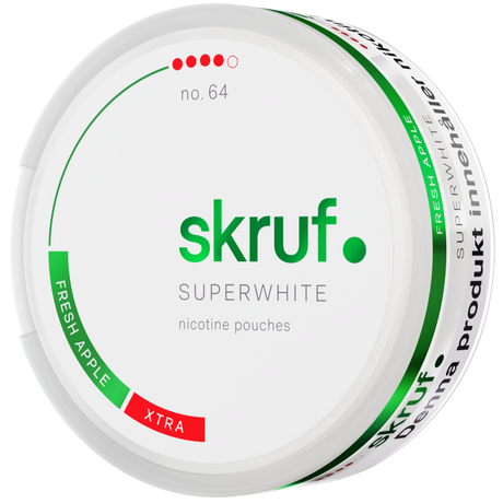 Skruf Superwhite Fresh Apple-Nicotine Pouches-Gigasnus.com