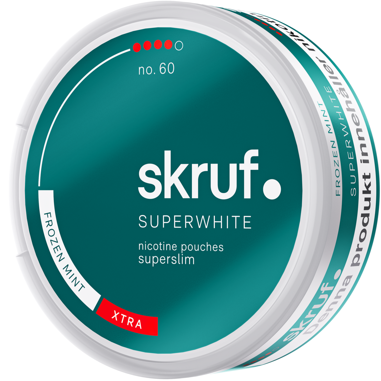 Skruf Superwhite Frozen Mint No.60-Nicotine Pouches-Gigasnus.com