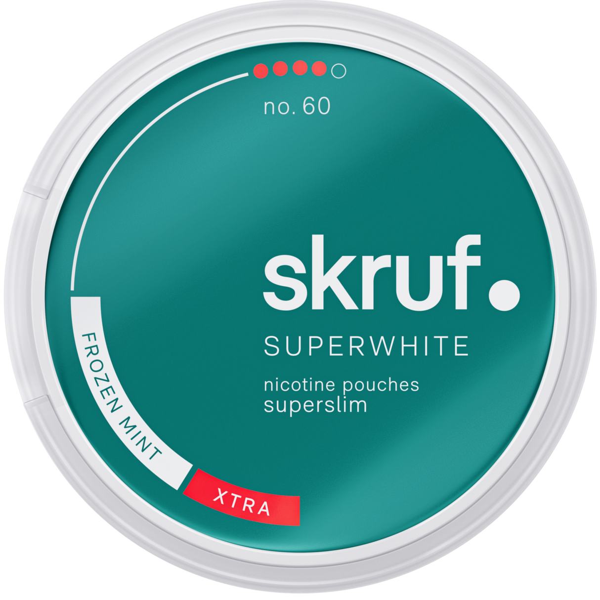Skruf Superwhite Frozen Mint No.60-Nicotine Pouches-Gigasnus.com