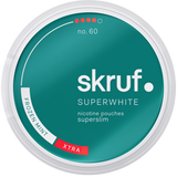 Skruf Superwhite Frozen Mint No.60-Nicotine Pouches-Gigasnus.com