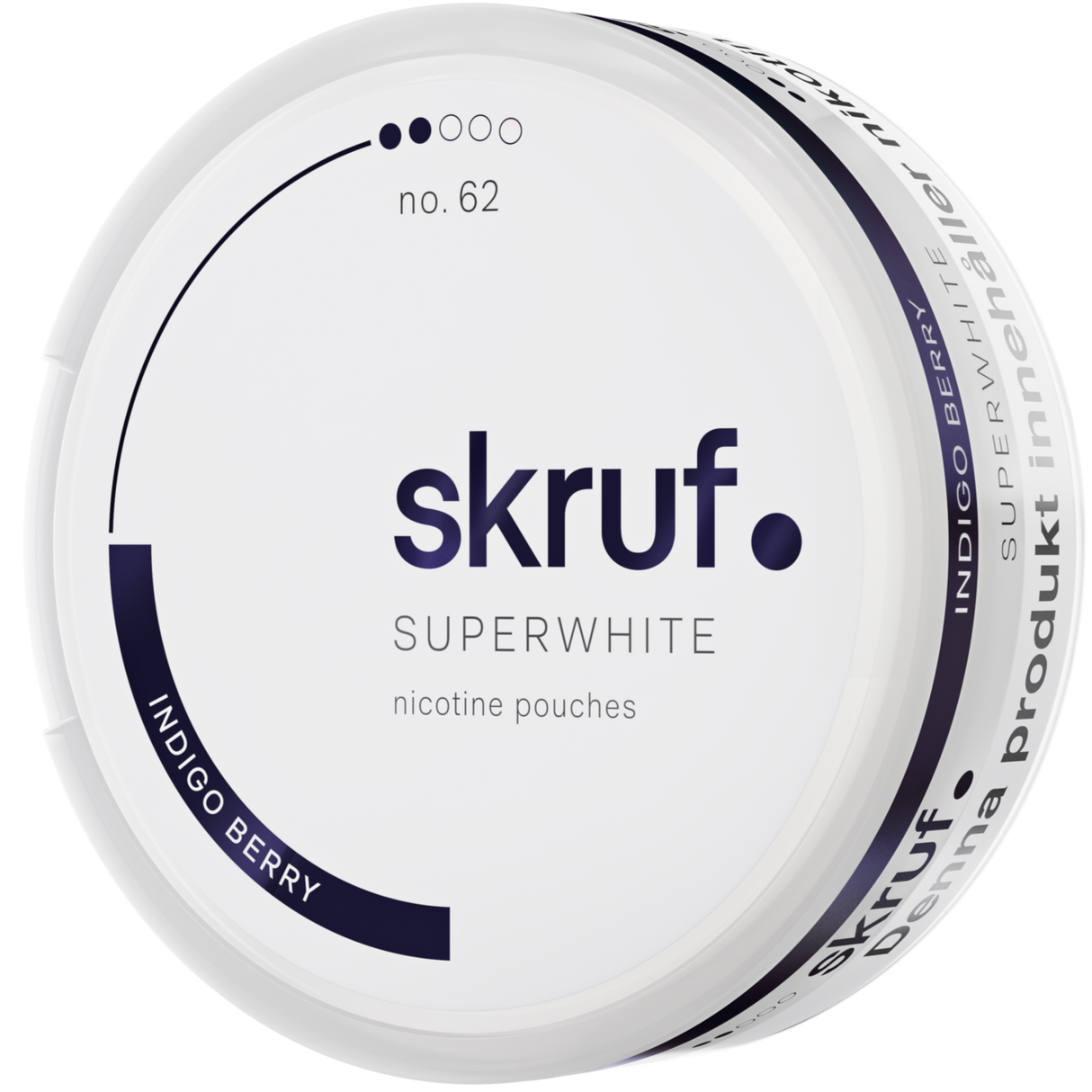 Skruf Superwhite Indigo No.62-Nicotine Pouches-Gigasnus.com
