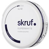 Skruf Superwhite Indigo No.62-Nicotine Pouches-Gigasnus.com