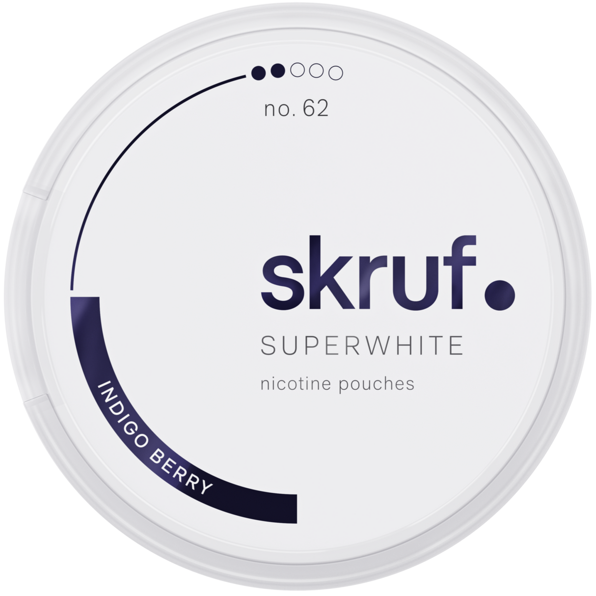 Skruf Superwhite Indigo No.62-Nicotine Pouches-Gigasnus.com