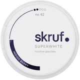 Skruf Superwhite Indigo No.62-Nicotine Pouches-Gigasnus.com