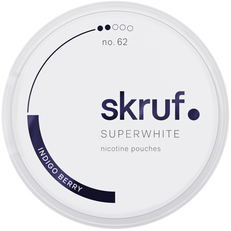 Skruf Superwhite Indigo No.62-Nicotine Pouches-Gigasnus.com