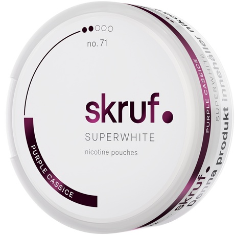 Skruf Superwhite Purple Cassice No.71-Nicotine Pouches-Gigasnus.com