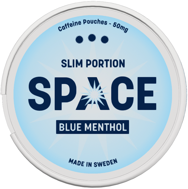 SPACE Blue Menthol-Koffein Pouches-Gigasnus.com