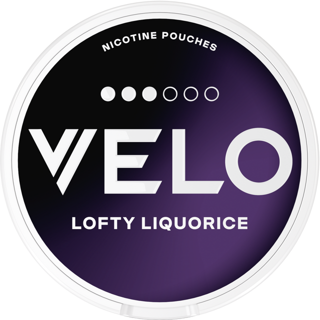 VELO Lofty Liquorice Slim Strong-Nicotine Pouches-Gigasnus.com
