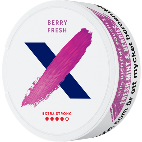 X Berry Fresh Extra Strong-Nicotine Pouches-Gigasnus.com
