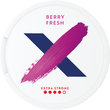 X Berry Fresh Extra Strong-Nicotine Pouches-Gigasnus.com