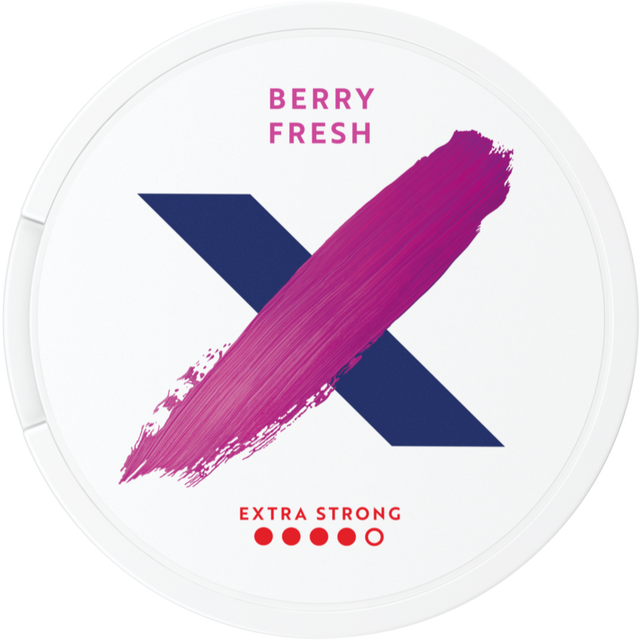 X Berry Fresh Extra Strong-Nicotine Pouches-Gigasnus.com