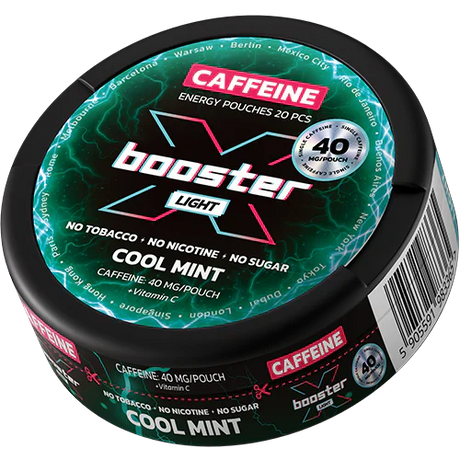 X-Booster Cool Mint 40 mg-Koffein Pouches-Gigasnus.com