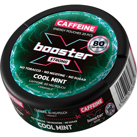 X-Booster Cool Mint 80 mg-Koffein Pouches-Gigasnus.com