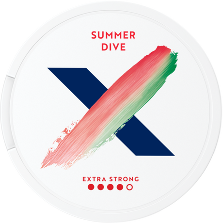 X Summer Dive Extra Strong-Nicotine Pouches-Gigasnus.com