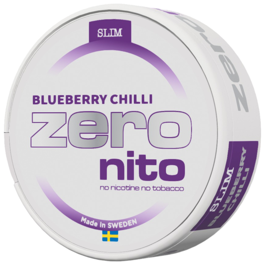 Zeronito Blueberry Chilli Slim-Nicotine Free Pouches-Gigasnus.com