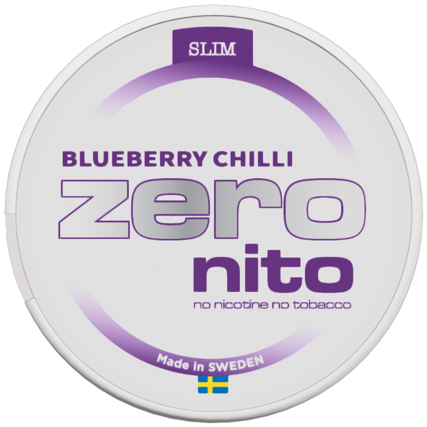 Zeronito Blueberry Chilli Slim-Nicotine Free Pouches-Gigasnus.com