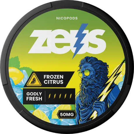 Zeus Frozen Citrus Extra Strong-Nicotine Pouches-Gigasnus.com