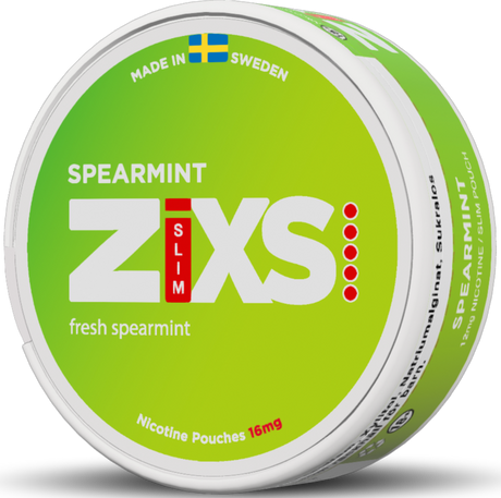 Zixs Spearmint Slim-Nicotine Pouches-Gigasnus.com
