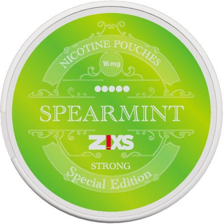 Zixs Spearmint Slim-Nicotine Pouches-Gigasnus.com