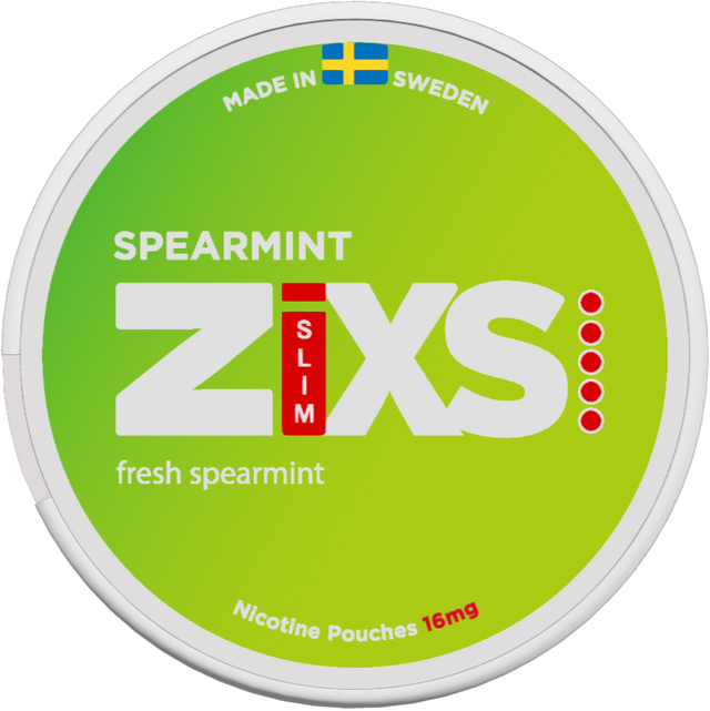 Zixs Spearmint Slim-Nicotine Pouches-Gigasnus.com