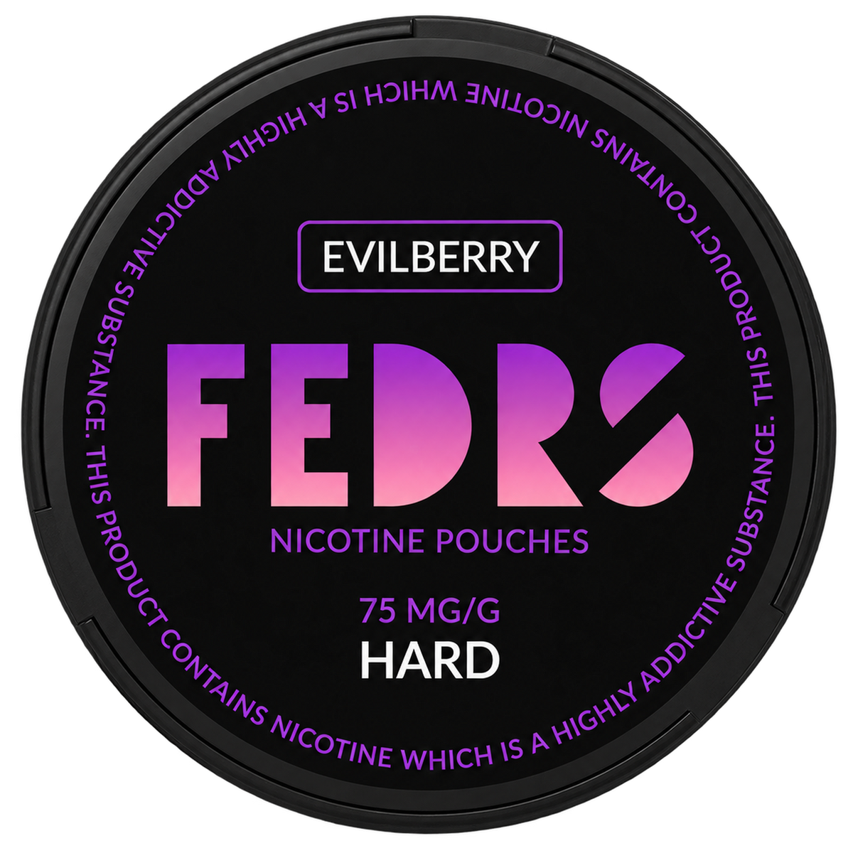 FEDRS BLACK Evilberry-Nicotine Pouches-gigasnus.com