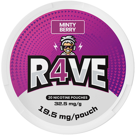 R4VE Minty Berry Extra Strong-Nicotine Pouches-Gigasnus.com