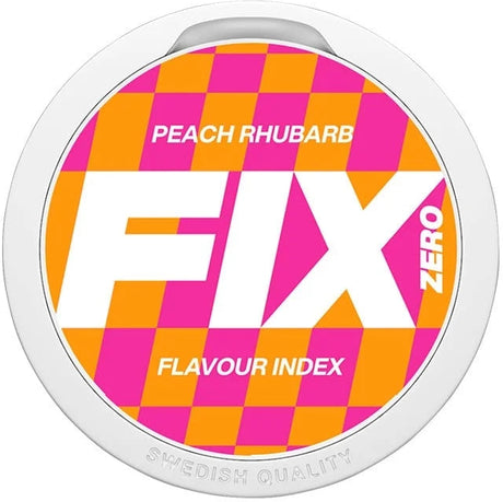 FIX ZERO Peach Rhubarb-Nicotine Free Pouches-Gigasnus.com