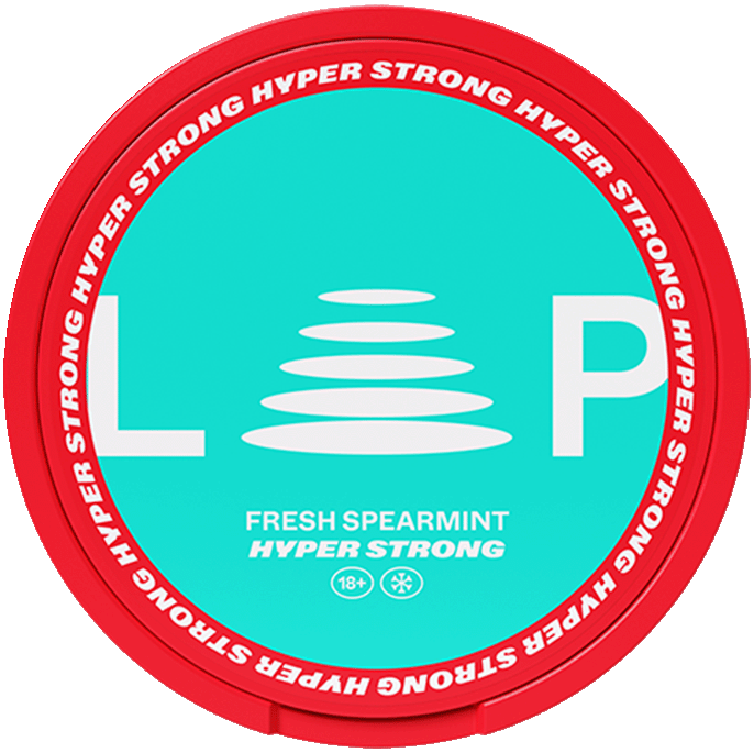 LOOP Fresh Spearmint Hyper Strong-Nicotine Pouches-Gigasnus.com